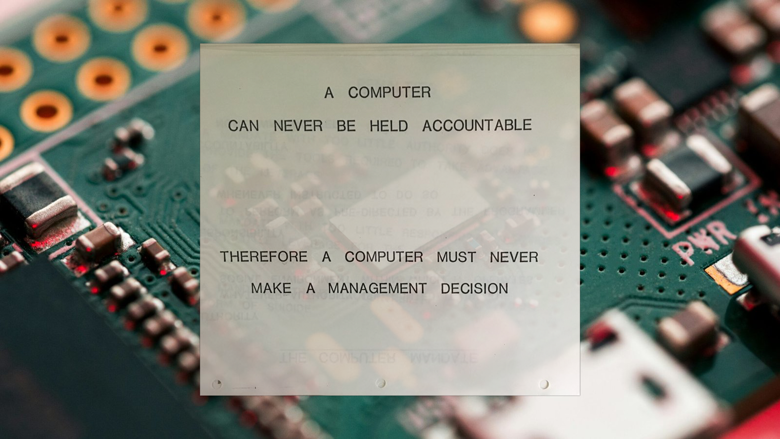 Stop Generating AI “Content”